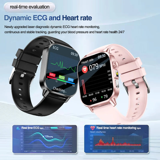 New Men Accurate Health Diagnosis ECG Smart Watch Blood Pressure Smartwatch