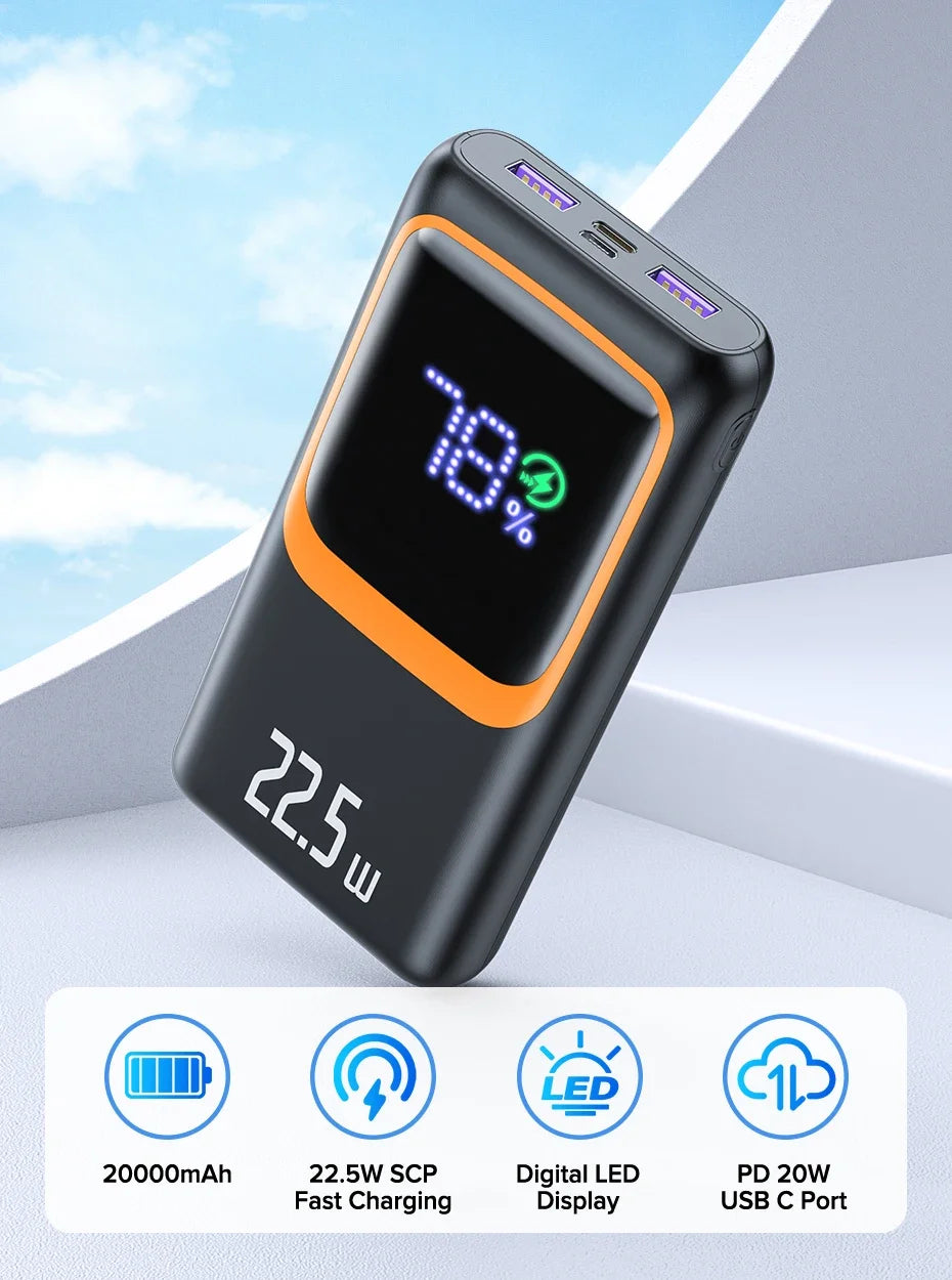 Power Bank External Large Battery Capacity PD 22.5W Fast Charging