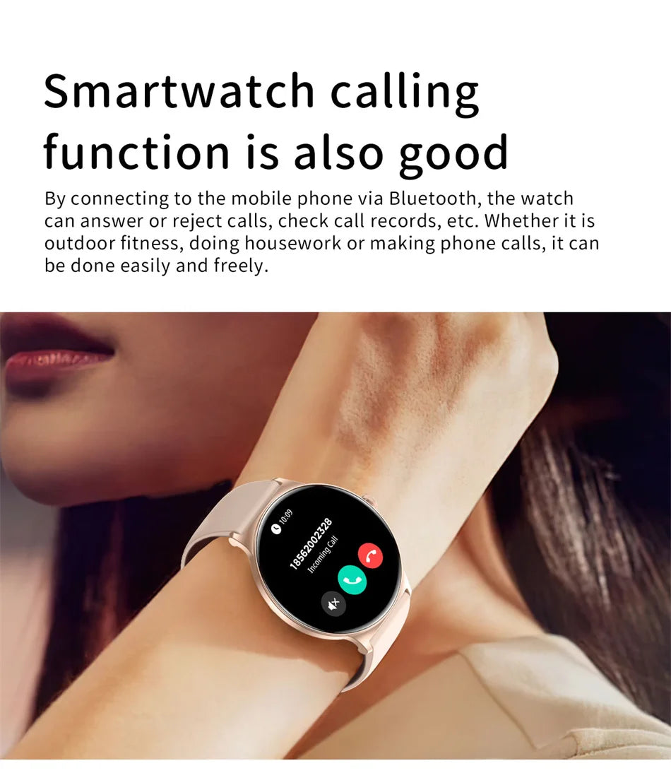 ChiBear Ultra Thin Fashion Smart Watch Women Screen Always Display Time