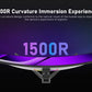 34 CRUA Gaming Monitor 34-inch Curved Ultrawide WQHD Monitor VA Panel Display