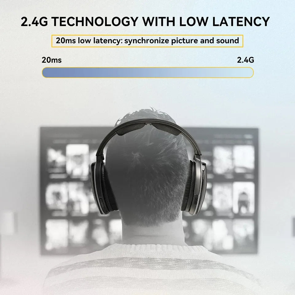 Wireless Headphone Bluetooth Headset for Mobile Phone Computer TV Earphone