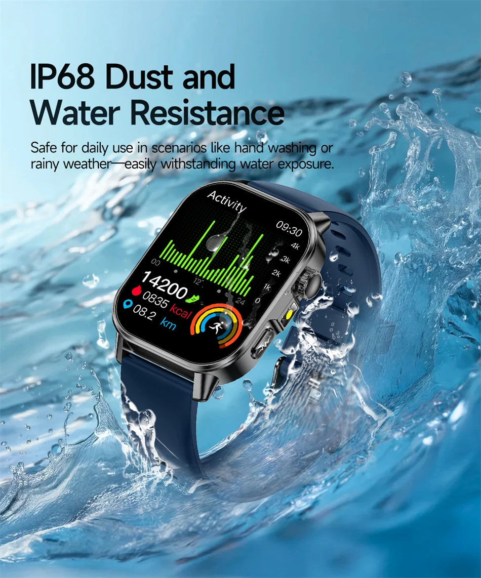 New Men Accurate Health Diagnosis ECG Smart Watch Blood Pressure Smartwatch