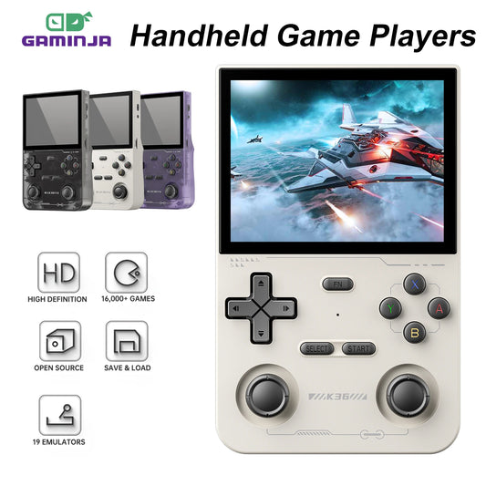 GAMINJA K36 Handheld Game Console 3.5Inch IPS 640x480 Screen Console