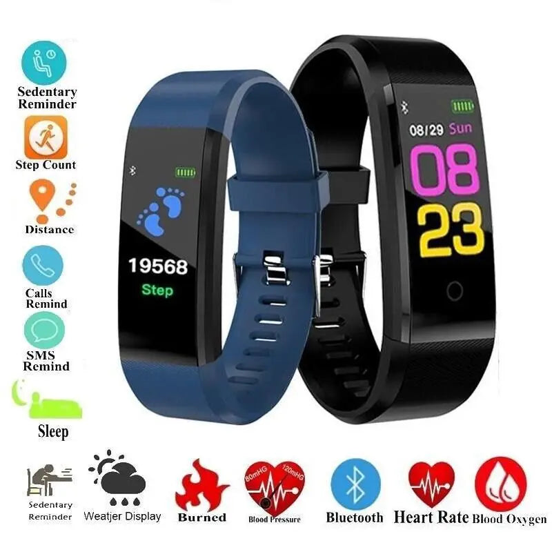 New Smart Band Blood Oxygen Blood Pressure Heart Rate Monitoring Bracelet