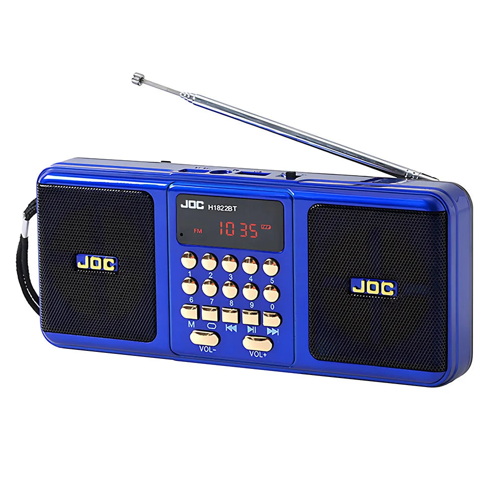 Portable FM Radio Rechargeable Battery Wireless Speaker Support TF USB MP3
