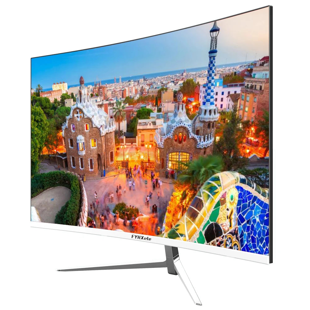 FYHXele 27inch Curved Monitor 1K FHD 75hz VA panel 2ms Response Desktop