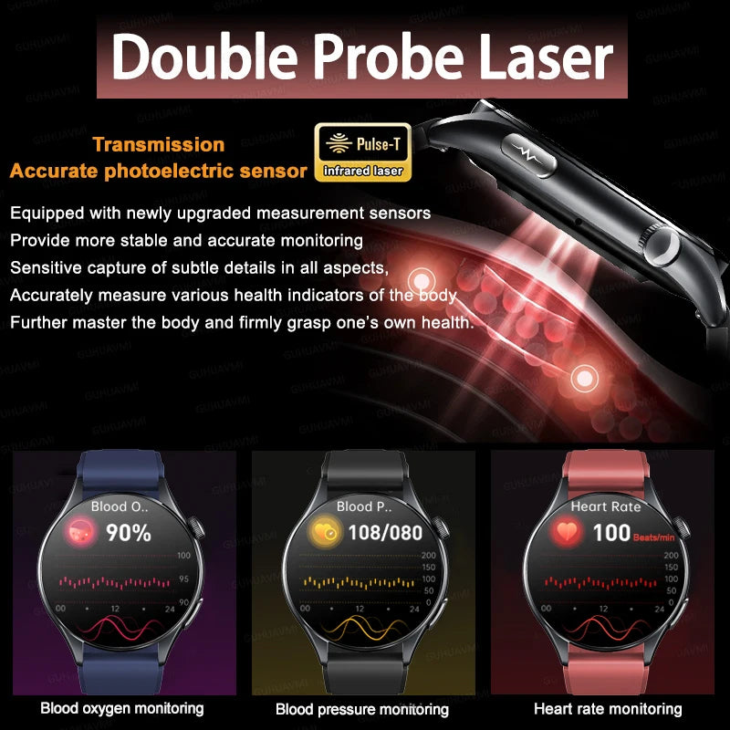 2026 New Smart Watch NFC ECG+PPG Blood oxygen Uric Acid Blood Pressure