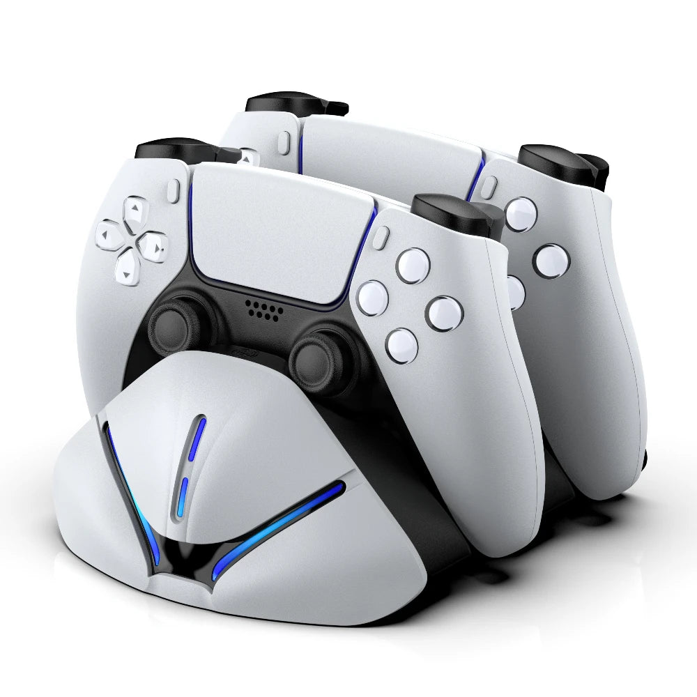 RGB Controller Charging Station For PS5 Dual Fast Charger RGB Indicator Charging
