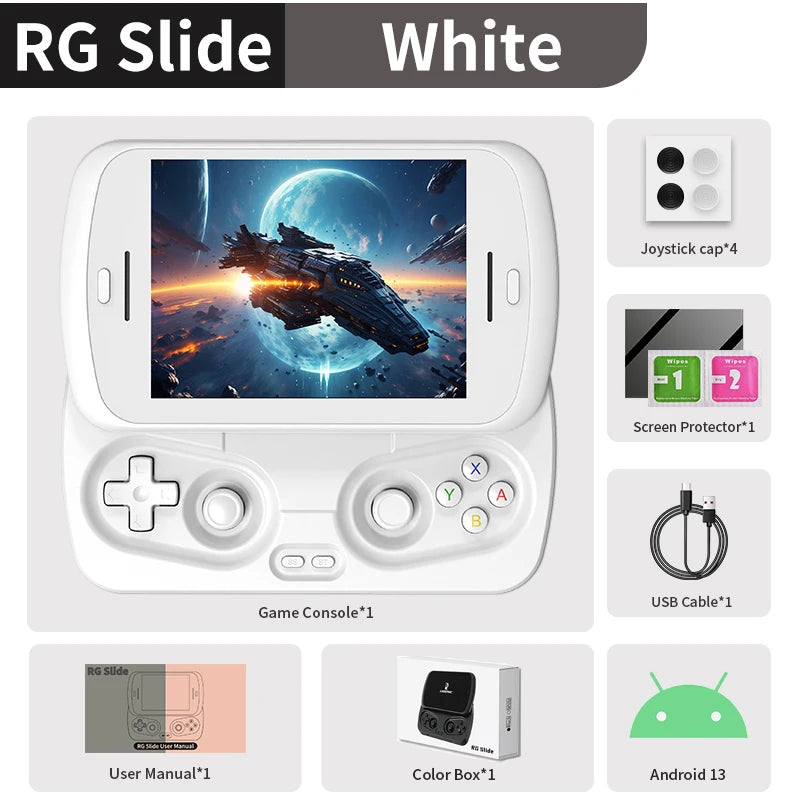 Anbernic RG Slide Retro Handheld Game Console 4.7" LTPS In-Cell Android Video