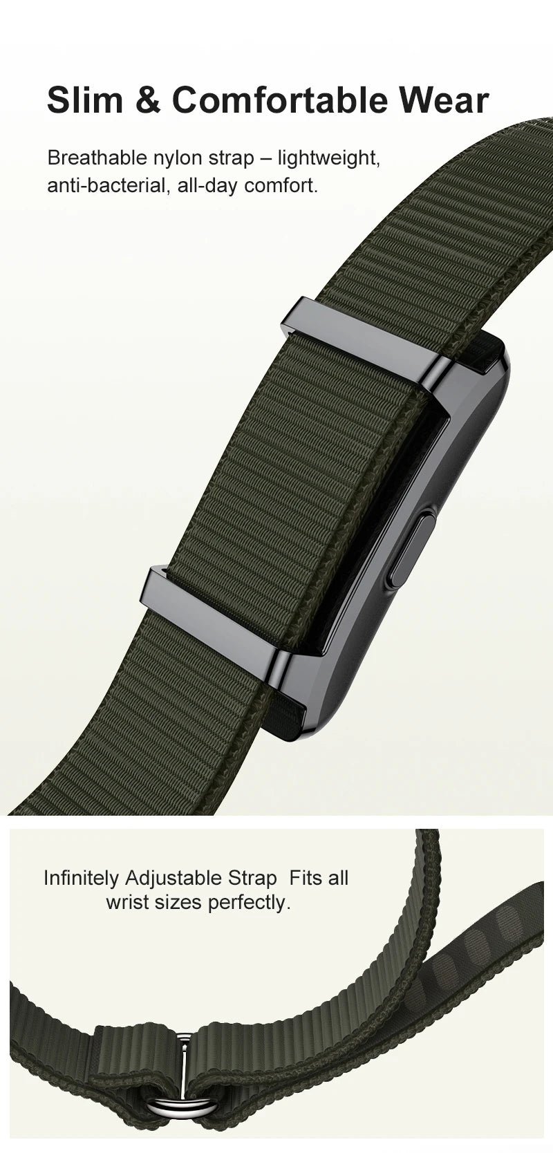 Smart Bracelet Sports Fitness Tracker Health Monitoring Step Count Heart