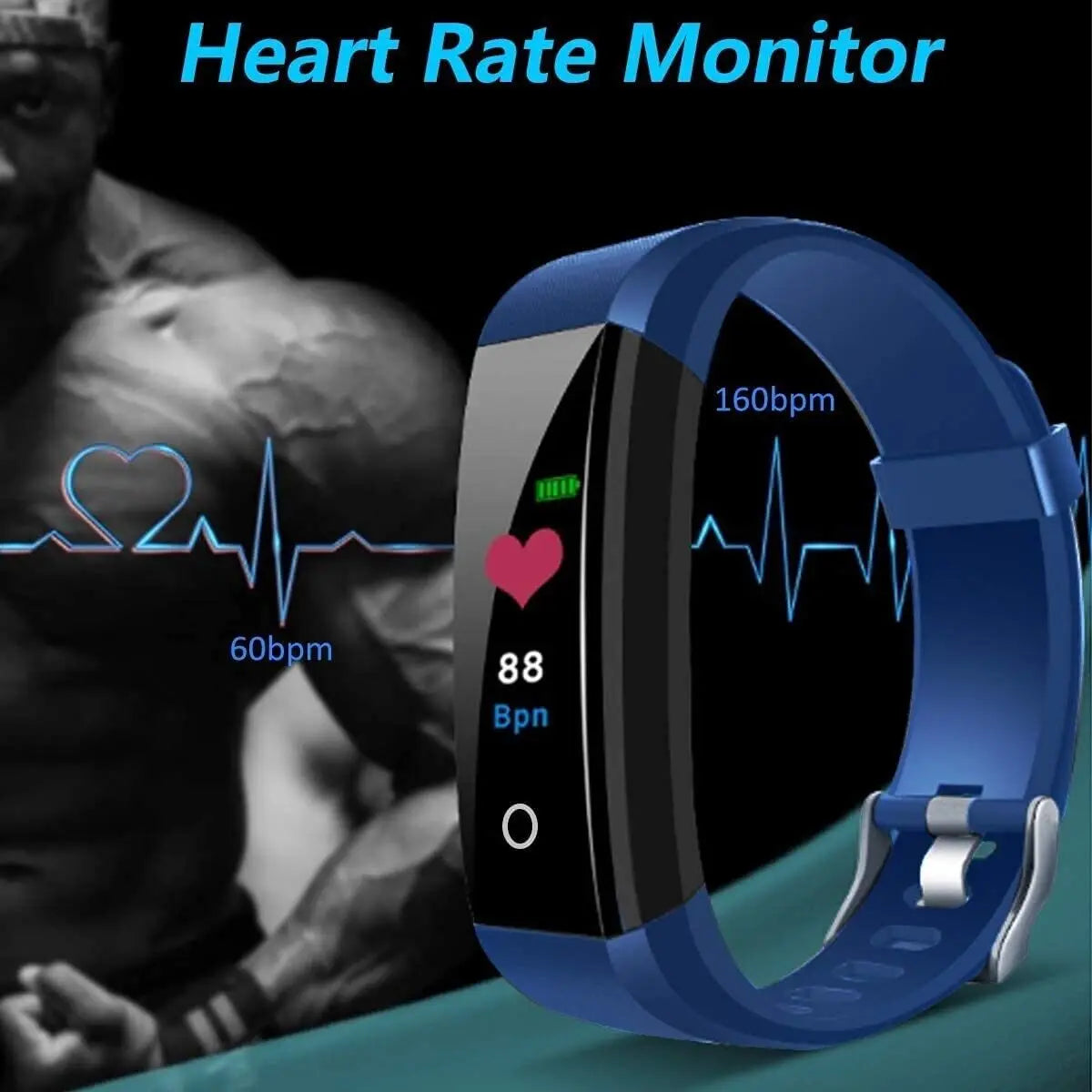 New Smart Band Blood Oxygen Blood Pressure Heart Rate Monitoring Bracelet