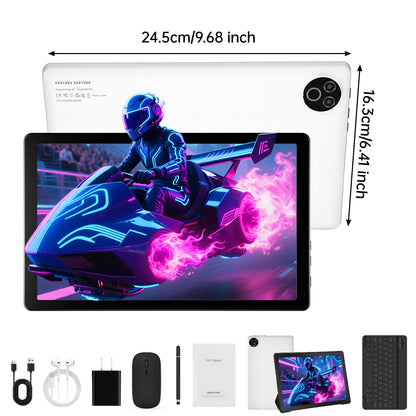 URAO 10 Inch Android 15 OS GMS Certified Tablets ROM 1TB Touch Screen