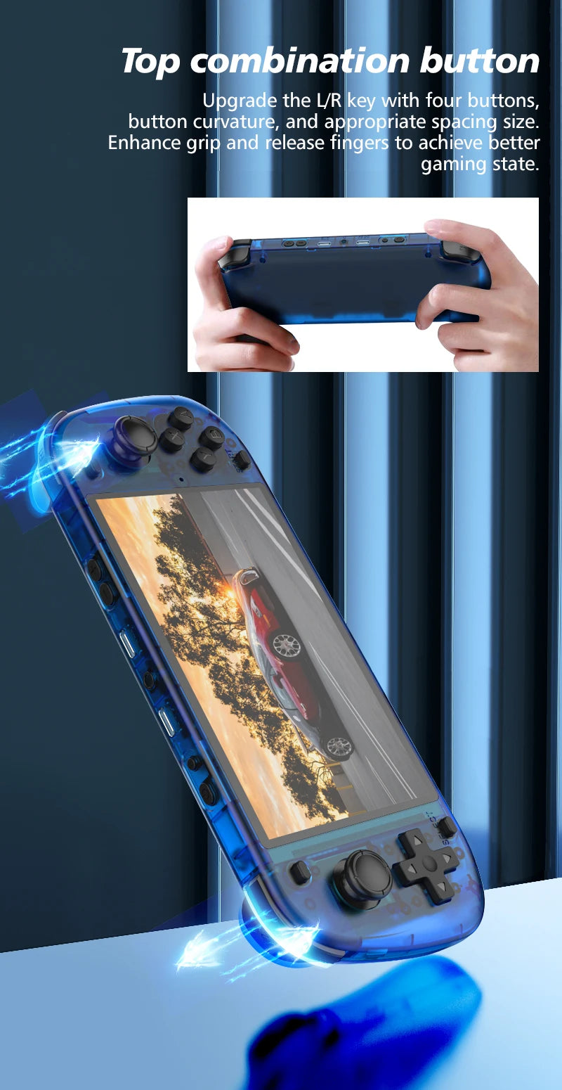 R50S Retro Handheld Console Classic Game 5.1 inch HD IPS Screen