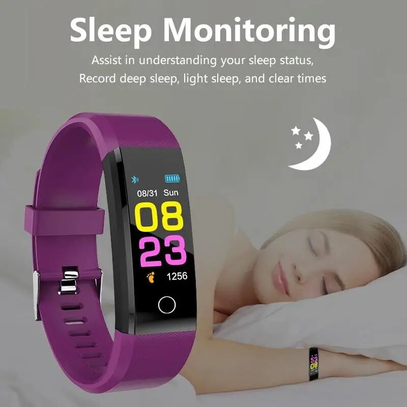 New Smart Band Blood Oxygen Blood Pressure Heart Rate Monitoring Bracelet
