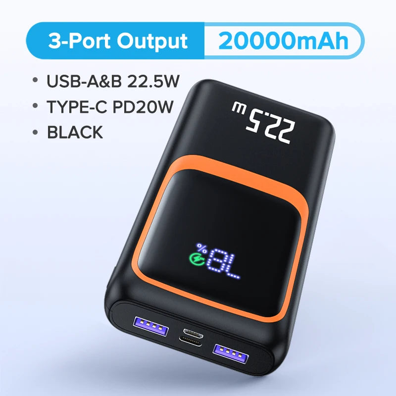 Power Bank External Large Battery Capacity PD 22.5W Fast Charging