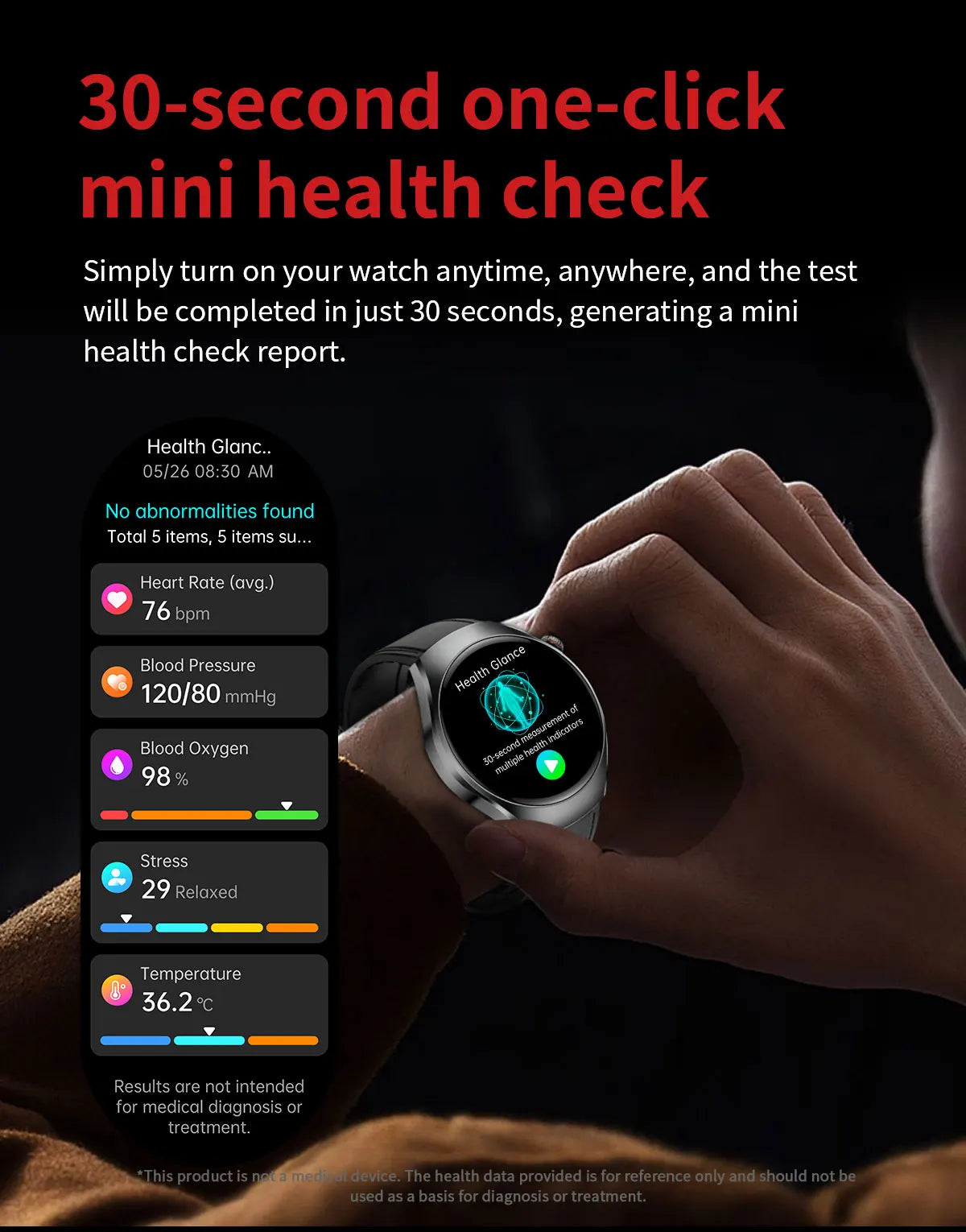 2026 New Accurate Body Health analysis Smart Watch Men ECG Blood lipids Uric