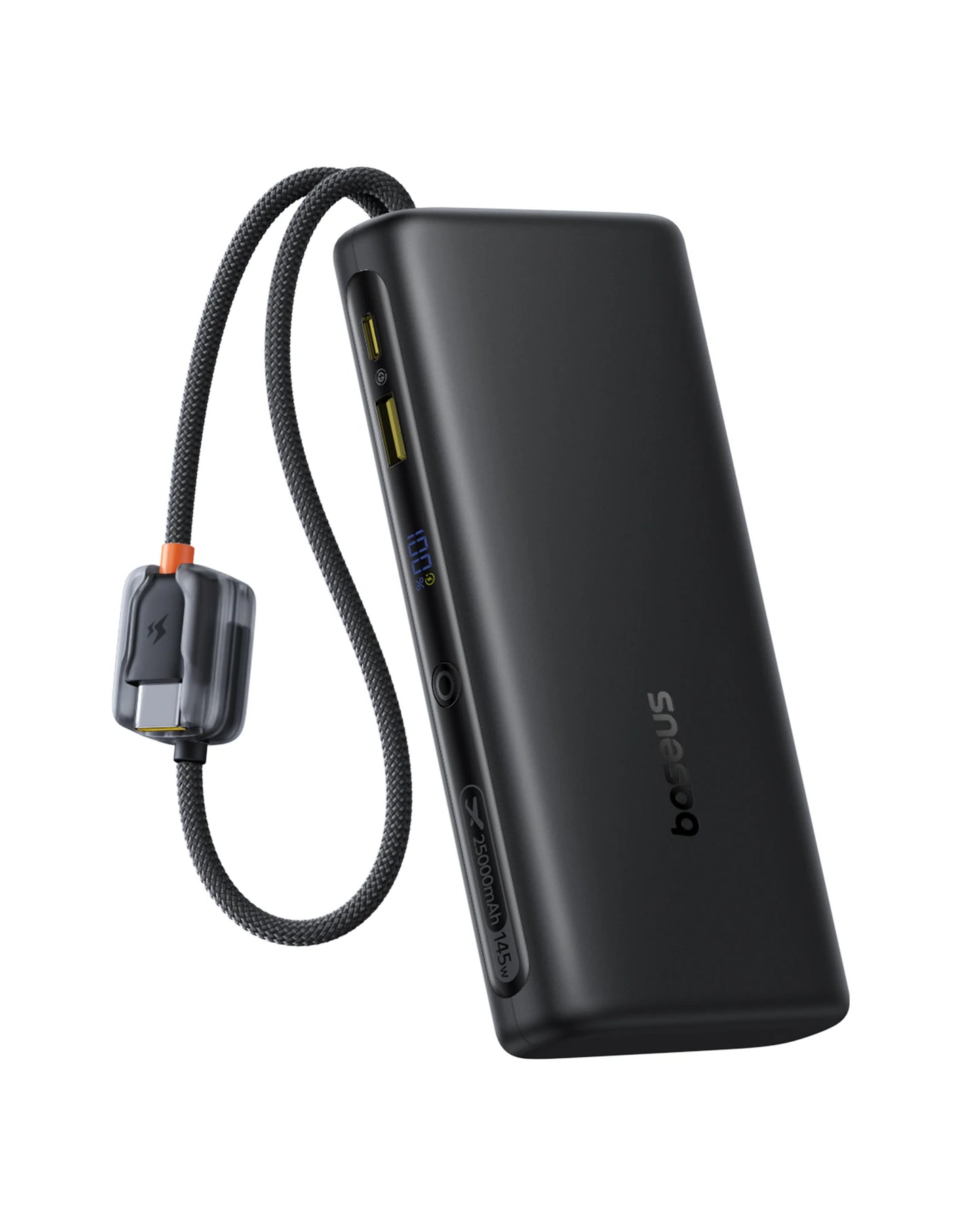 Power Bank Built-In Dual USB-C Cable Fast Charge Digital Display Power Bank