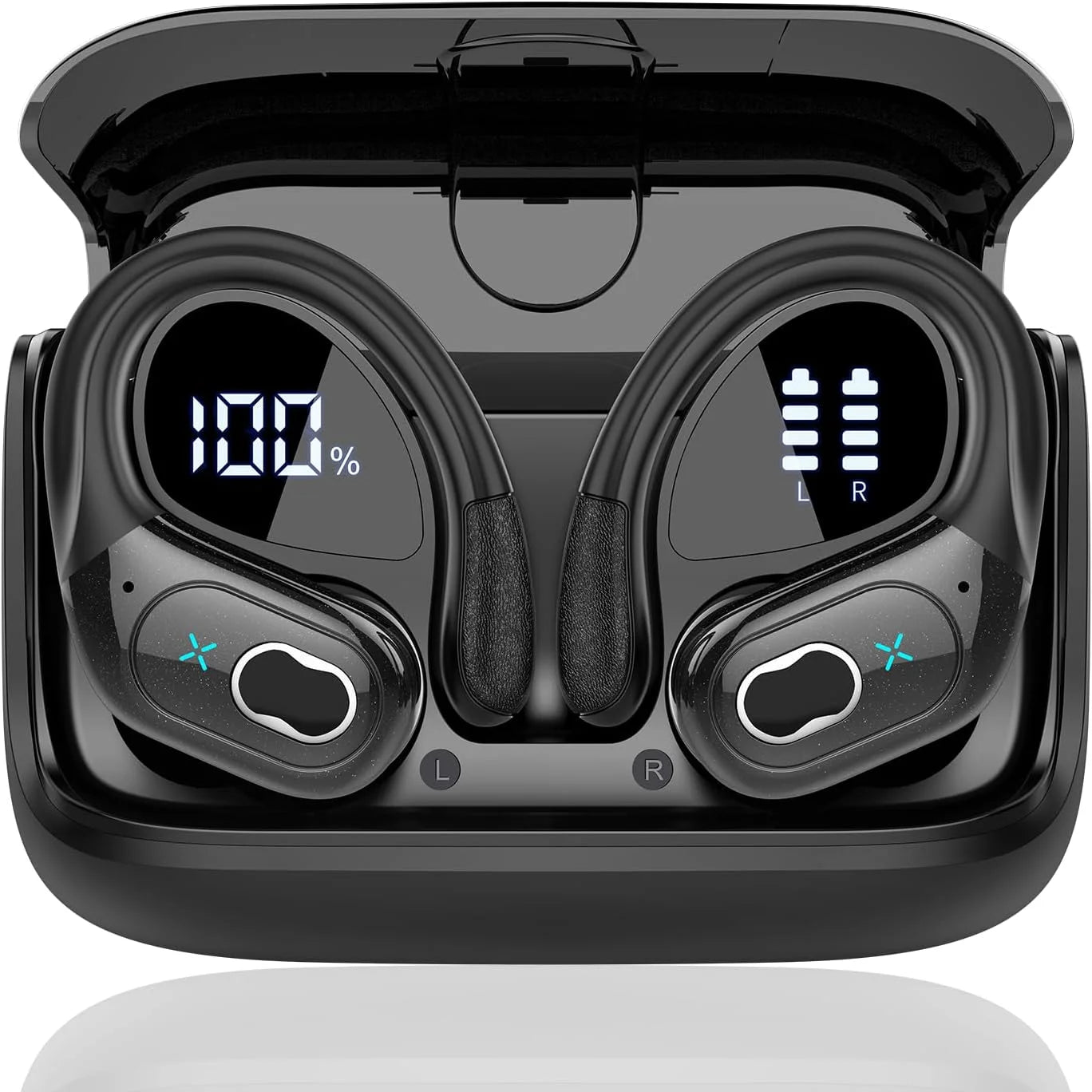 TWS Sports Earbuds Bluetooth 5.4 HIFI Bass Wireless Headphones LED Touch