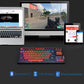 Pro Bluetooth mechanical keyboard 80% TKL low noise switch RGB backlit PBT