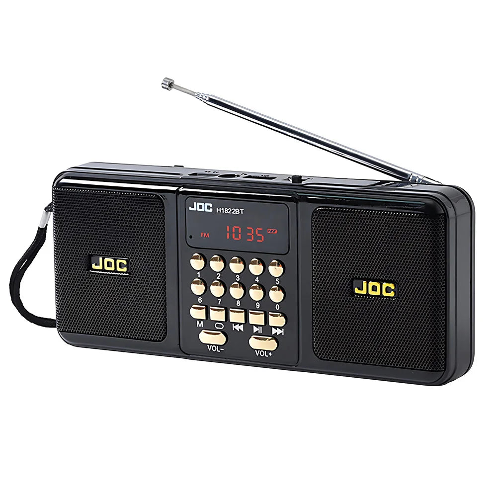 Portable FM Radio Rechargeable Battery Wireless Speaker Support TF USB MP3
