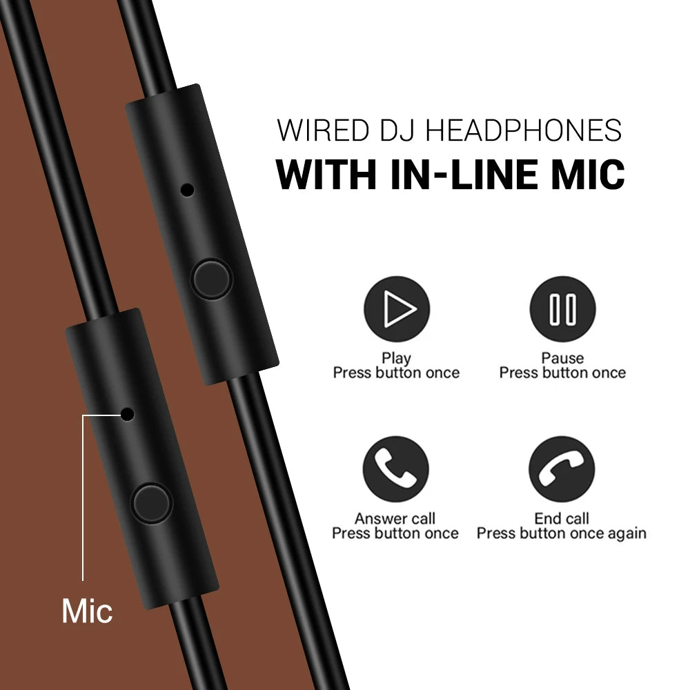 Oneodio Pro 30 Professional Studio DJ Headphones With Microphone Over Ear