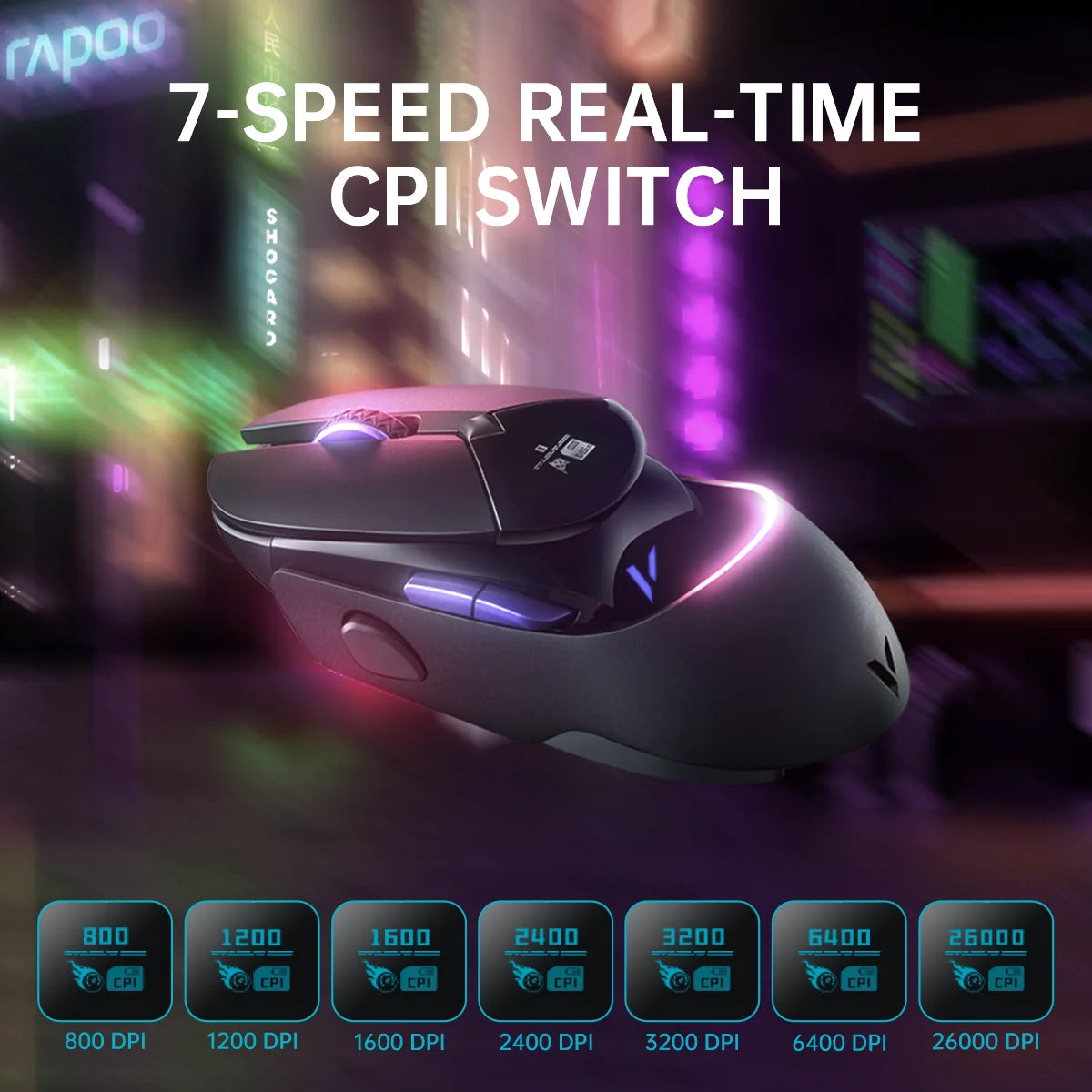 Rapoo VT960PRO Wired/ Wireless Gaming Mouse Sensor Programmable Buttons