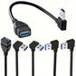 USB 3.0 Right Angle Extension Cable High-Speed Data & Fast Charging