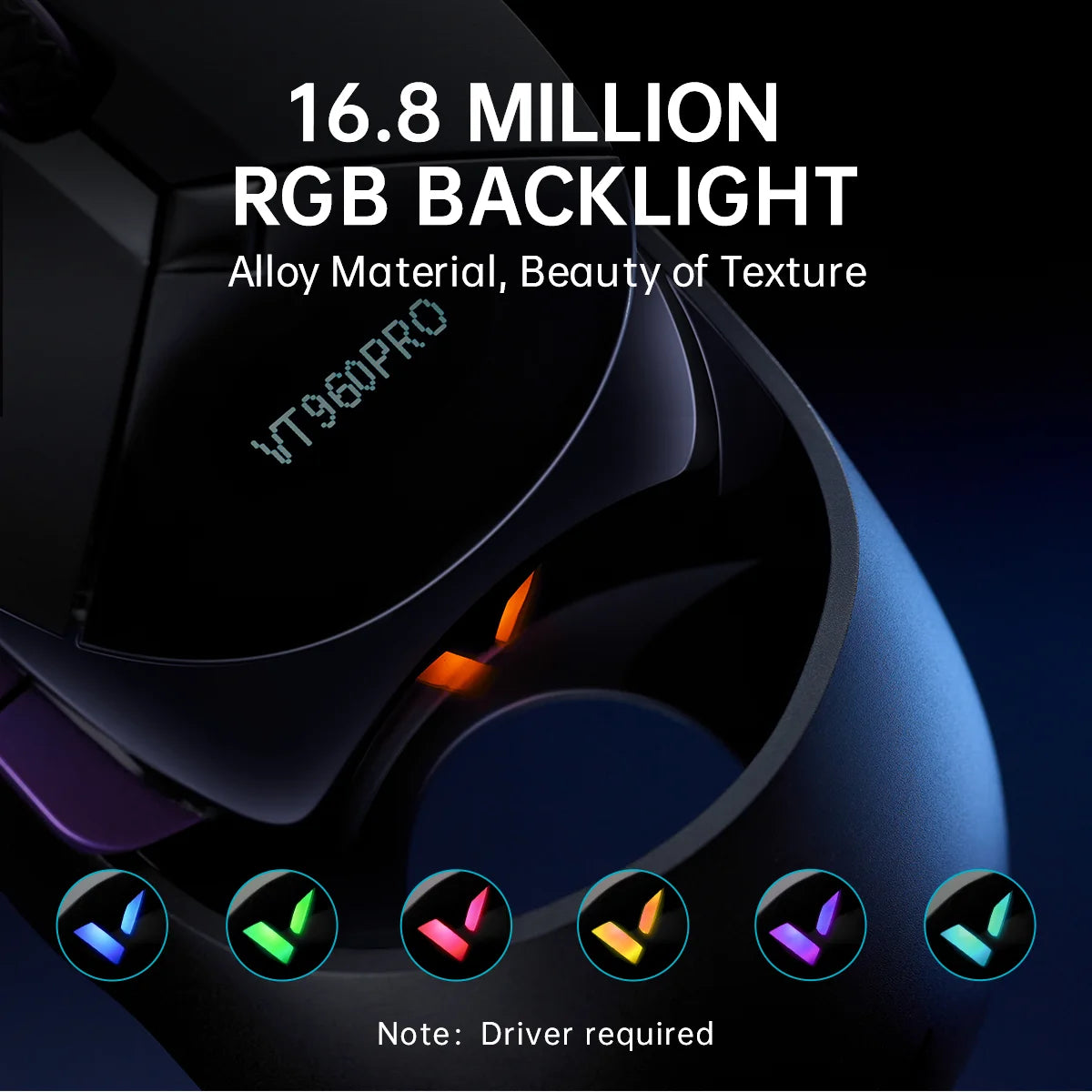 Rapoo VT960PRO Wired/ Wireless Gaming Mouse Sensor Programmable Buttons