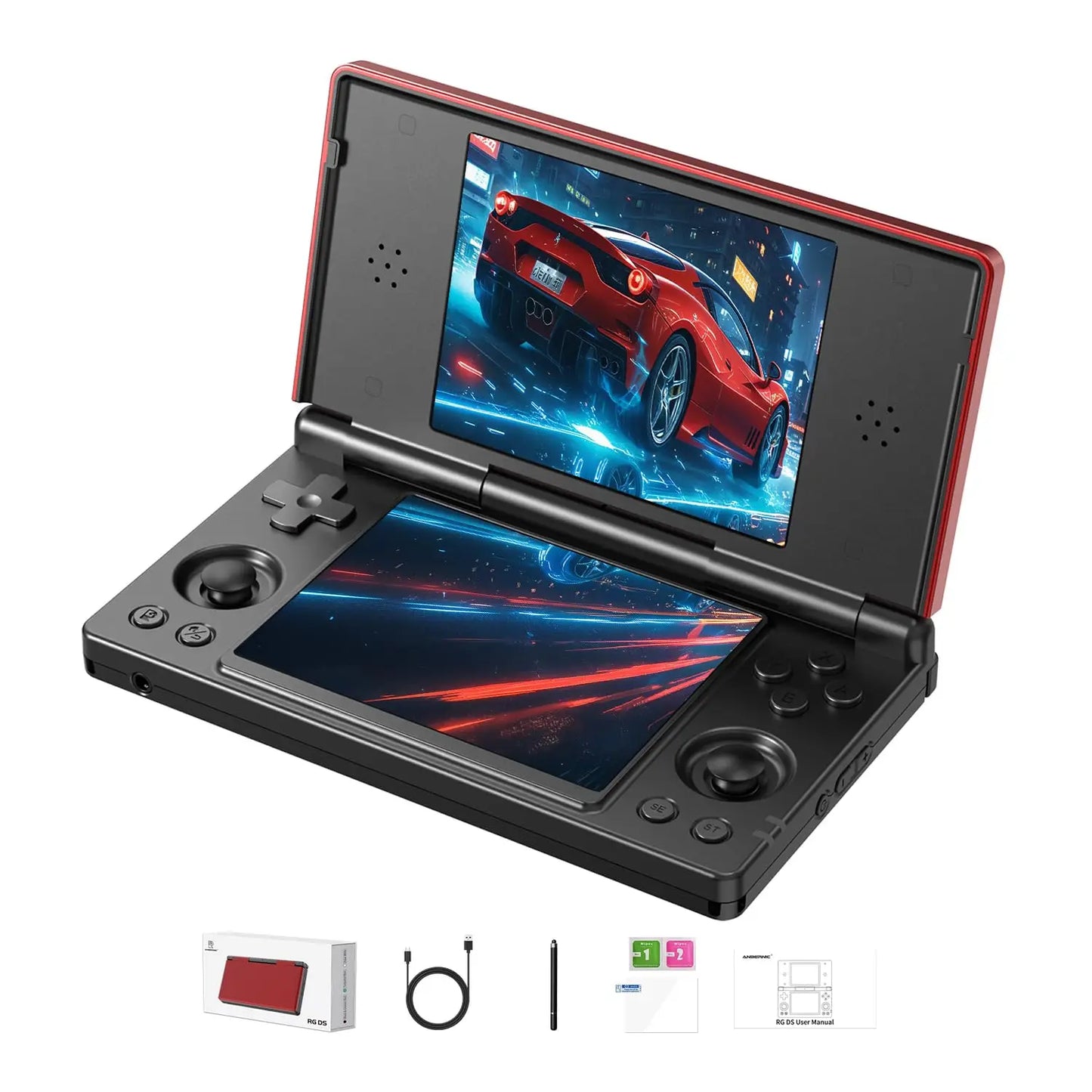 Handheld Game Consoles RG DS Retro Gaming Console Dual-screen Video Game