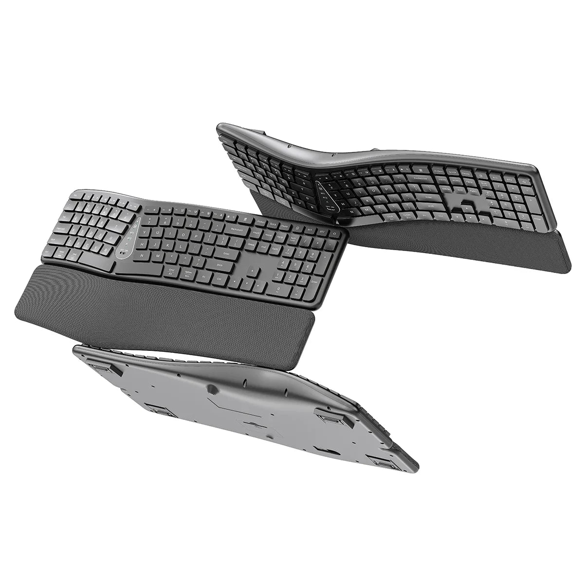 Ergonomic 2.4G Wireless Keyboard Comfortable Natural Bluetooth Keyboard