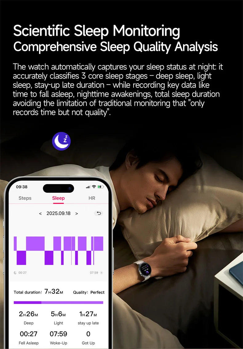 New Accurate ECG Smart Watch Heart Health Analysis Blood oxygen Pressure BT