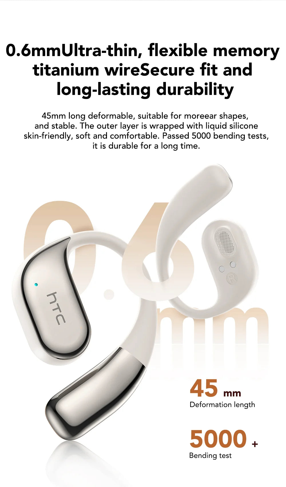 Earphones Bluetooth OWS Sports Wireless Headphones Noise Reduction Earbud