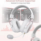 Redragon White Wired Gaming Headset - 7.1 Surround Sound Memory Foam Ear