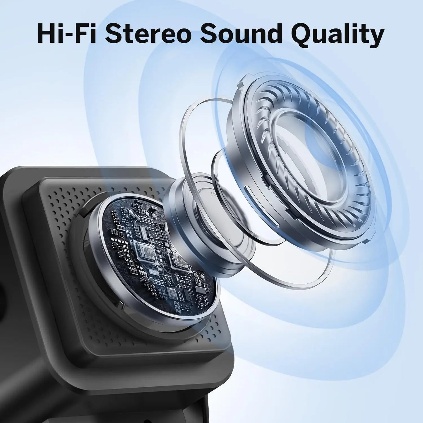 Wireless Induction Speaker 8 RGB Lights HIFI Sound Portable Bluetooth Phone