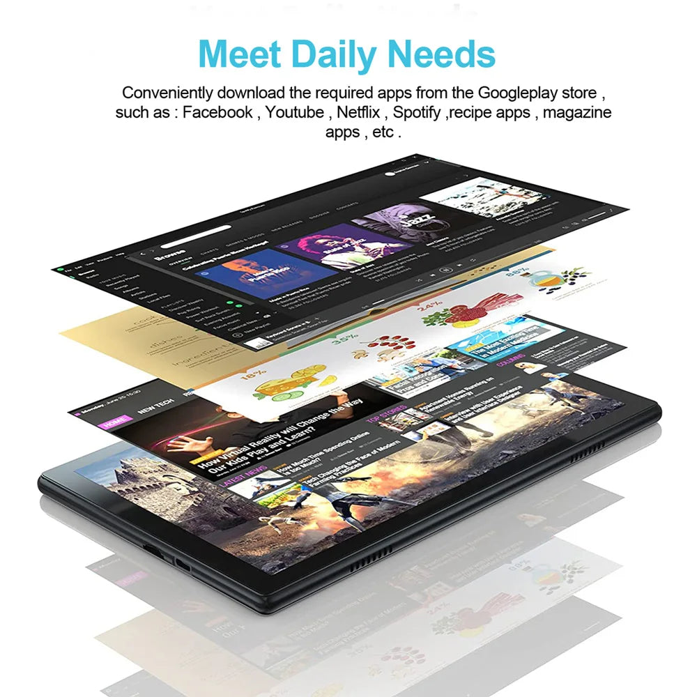 New Google 10.1 Inch HD Display Pad Octa Core Android 13 Tablets Dual SIM