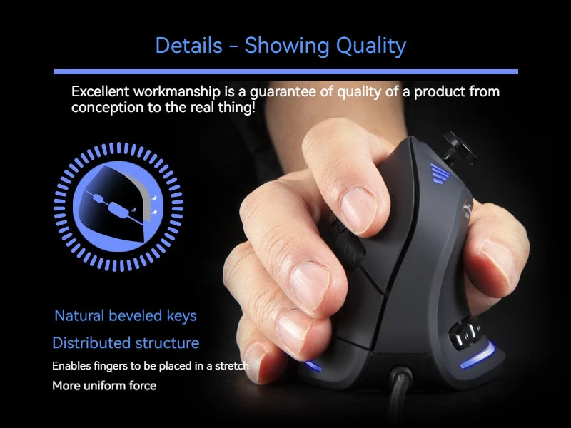 Upright Mouse 11 Key Optical Mouse Programming Gaming Mouse