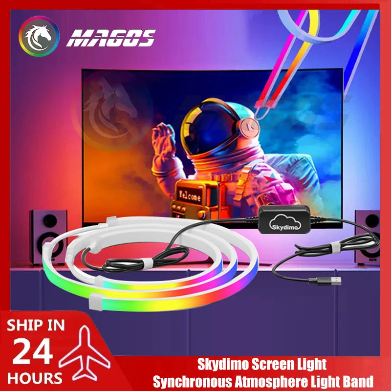 Skydimo Monitor Ambilight Lights PC E-Sport Gamer Ambient RGB Strip, Desktop