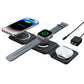 15W Magnetic Wireless Chargers 3 in 1 Foldable Phone Charge Dock Fast Charg
