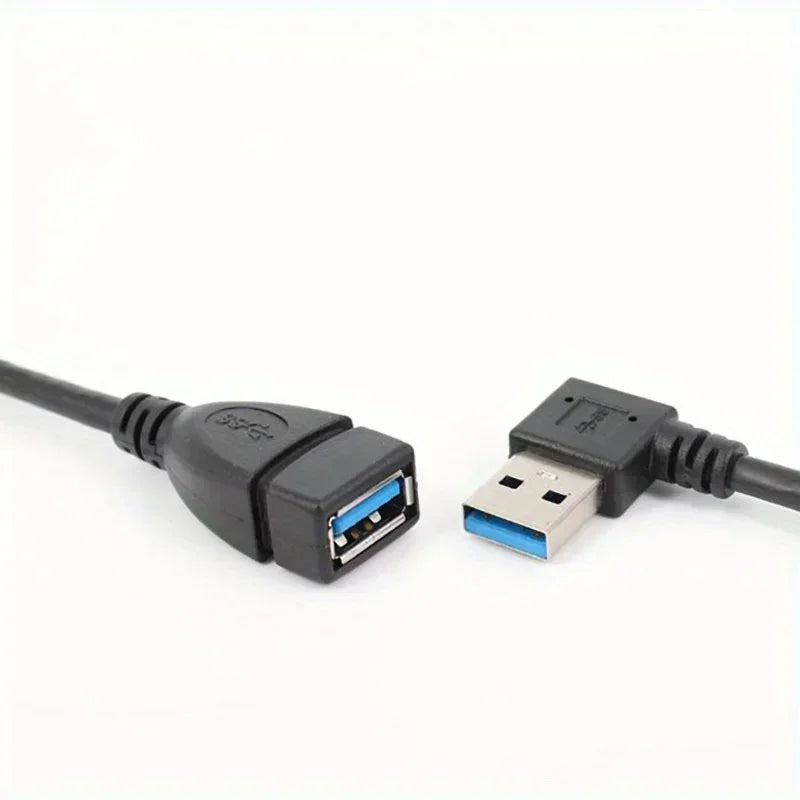 USB 3.0 Right Angle Extension Cable High-Speed Data & Fast Charging