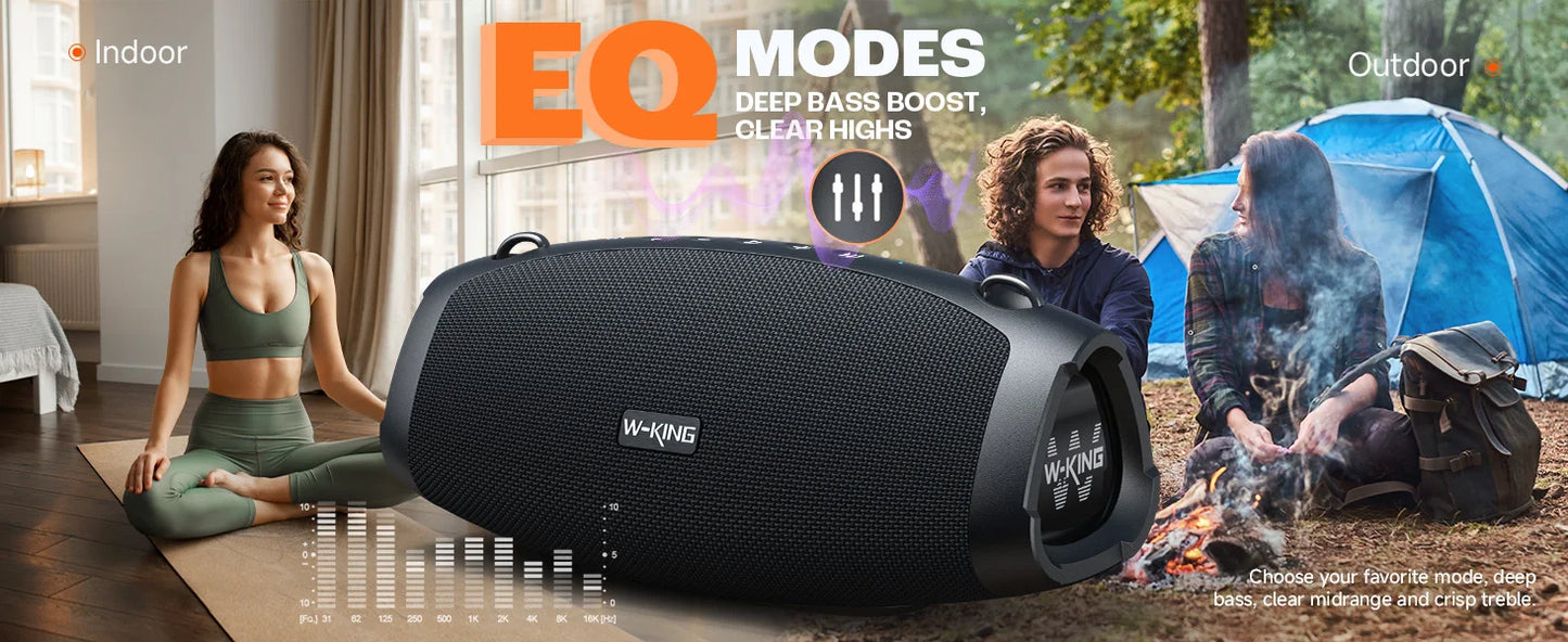 W-KING X10 Bluetooth Speaker, 120W Max Portable Loud Speakers Wireless