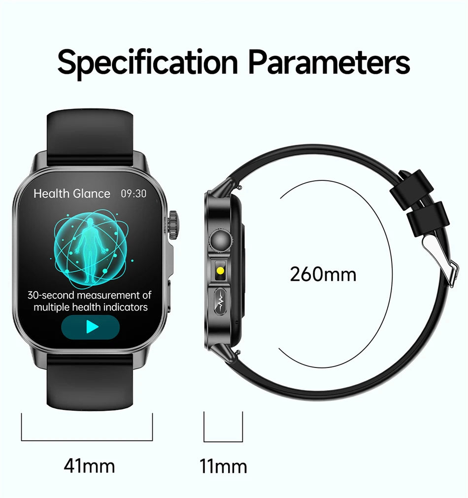 New Men Accurate Health Diagnosis ECG Smart Watch Blood Pressure Smartwatch