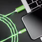 Metal Streamer & Glowing LED Charger Cables - Fast Charging Lightning Options