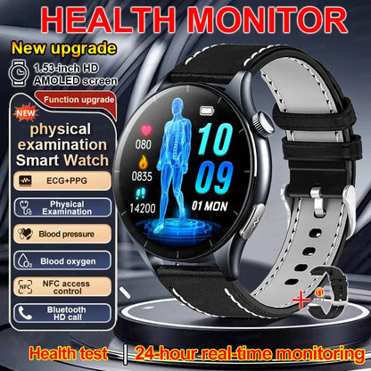 2026 New Smart Watch NFC ECG+PPG Blood oxygen Uric Acid Blood Pressure
