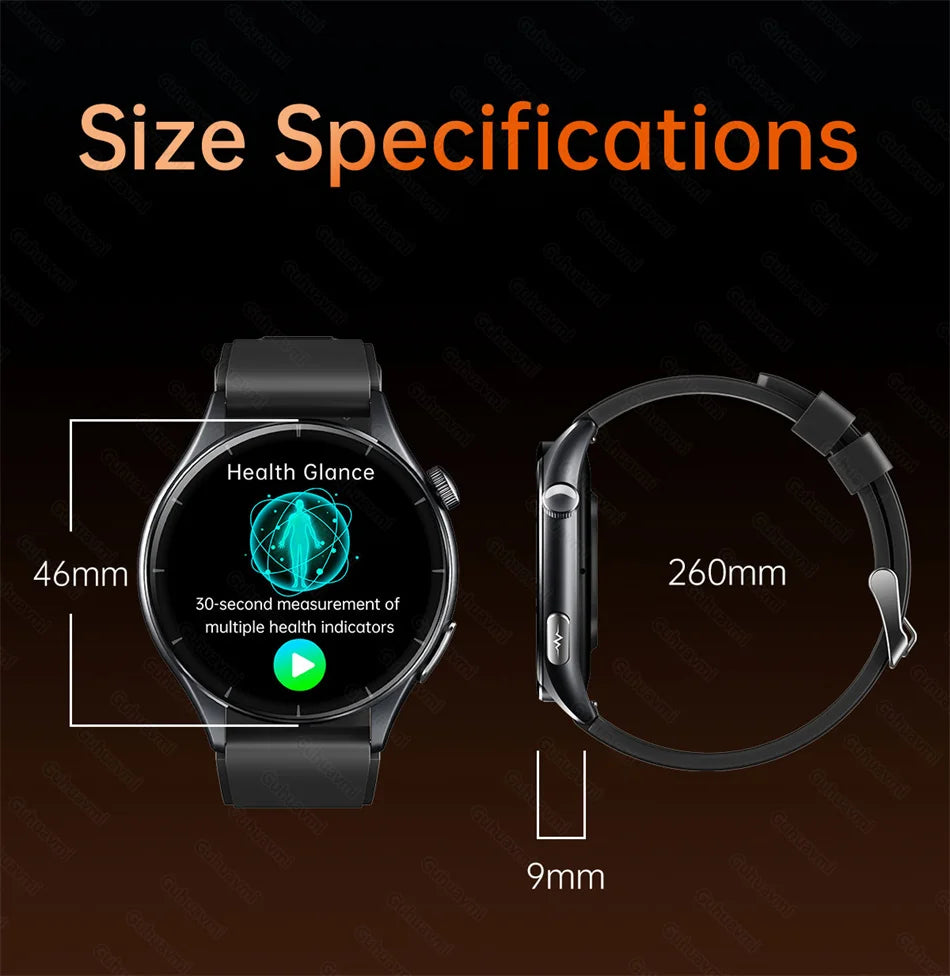 2026 New Smart Watch NFC ECG+PPG Blood oxygen Uric Acid Blood Pressure