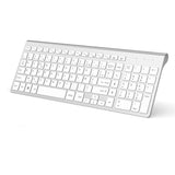 Wireless Keyboard Ergonomic French Keyboard for PC Laptop-Pink/Grey/Silver