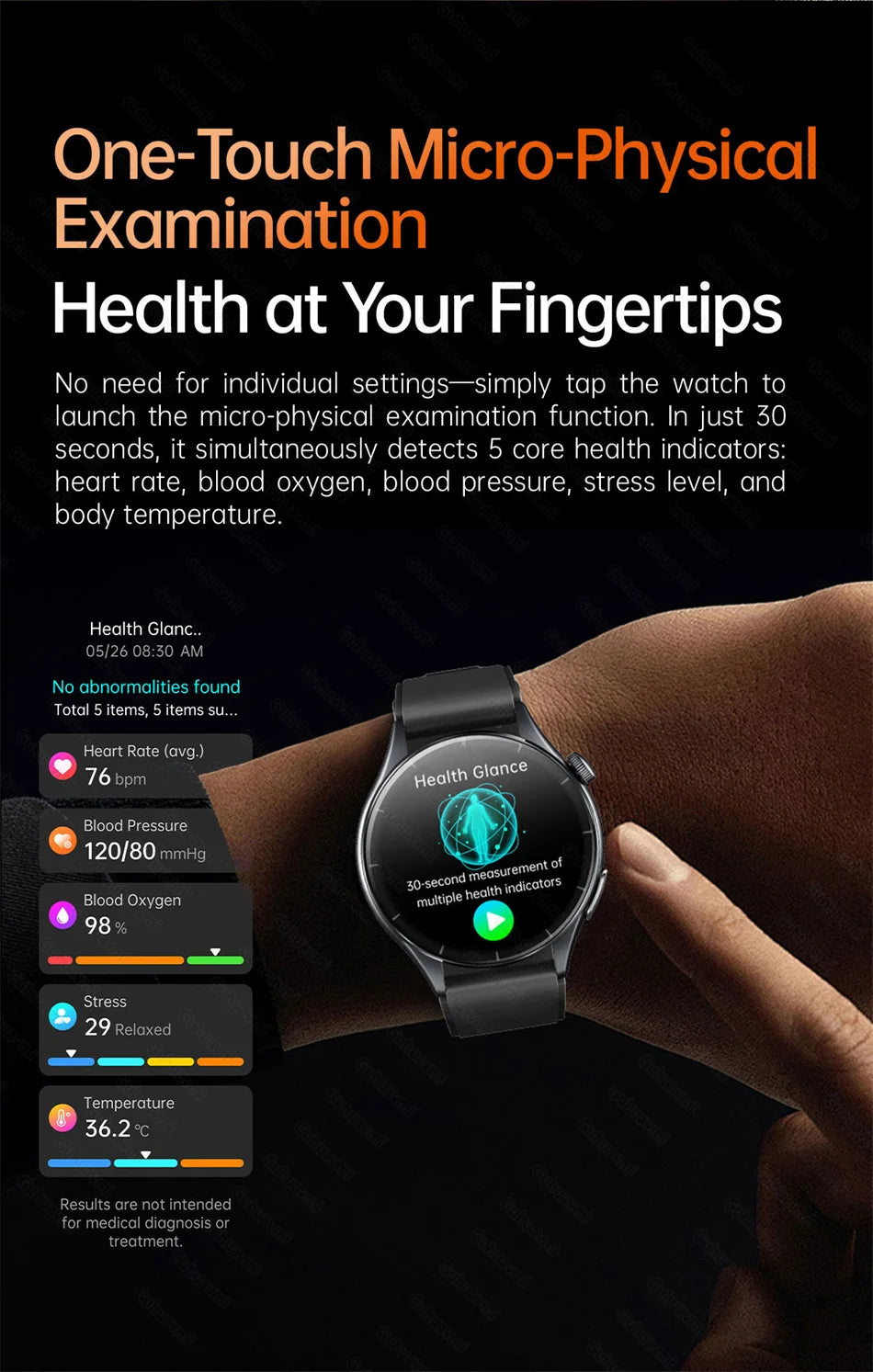 2026 New Smart Watch NFC ECG+PPG Blood oxygen Uric Acid Blood Pressure