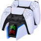 RGB Controller Charging Station For PS5 Dual Fast Charger RGB Indicator Charging