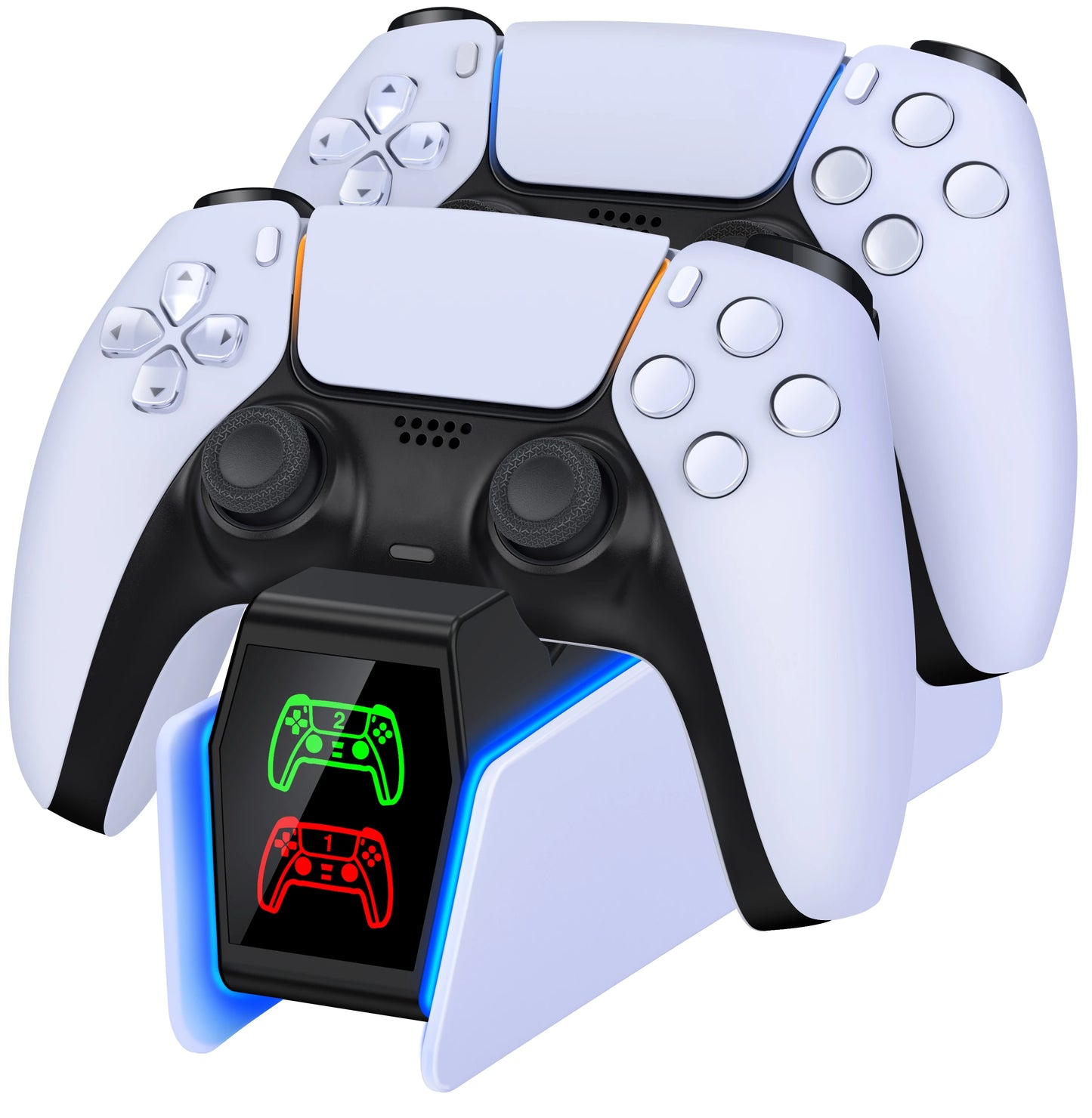 RGB Controller Charging Station For PS5 Dual Fast Charger RGB Indicator Charging