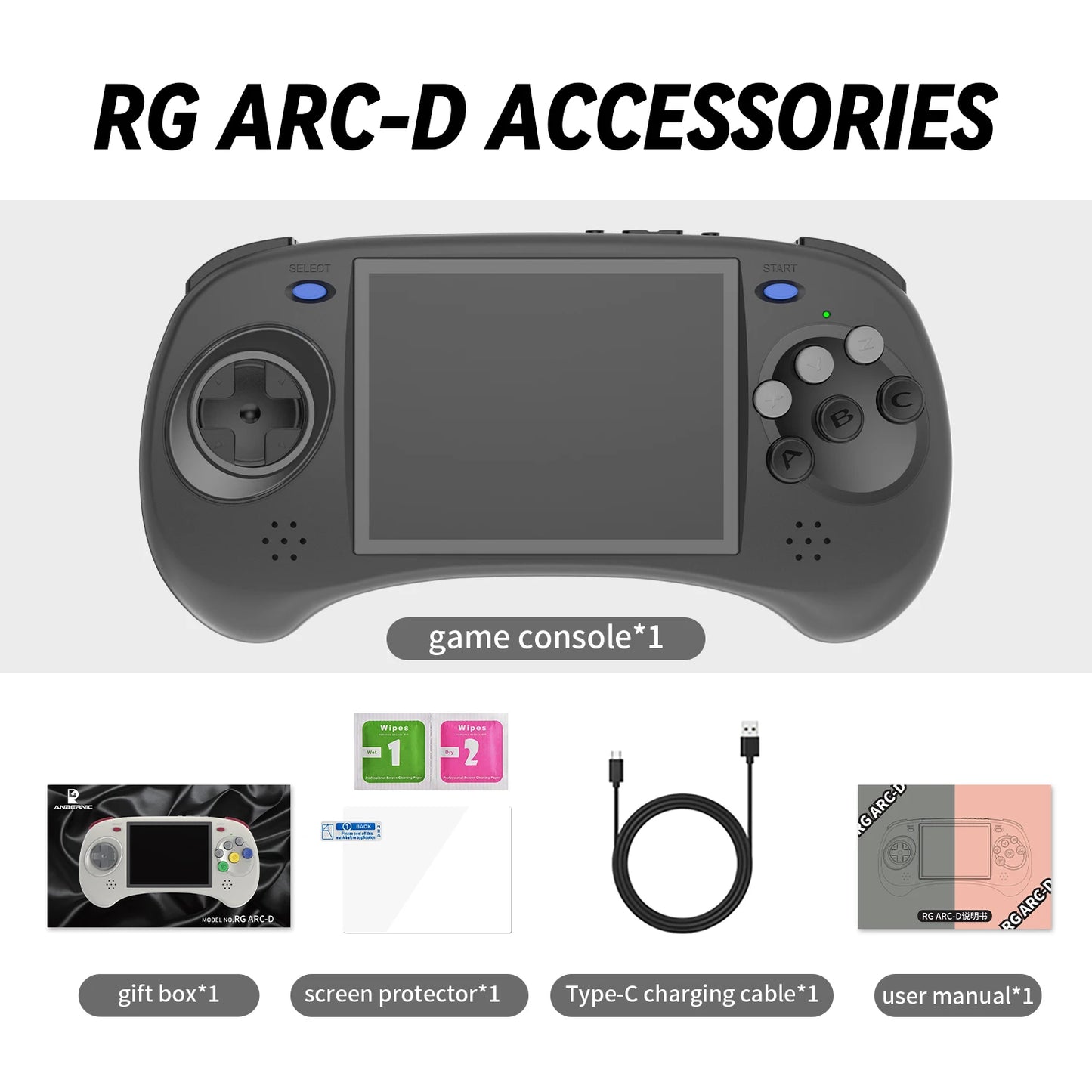 Anbernic RG ARC Retro Games RK3566 4.0INCH 640*480 Handheld Game Console