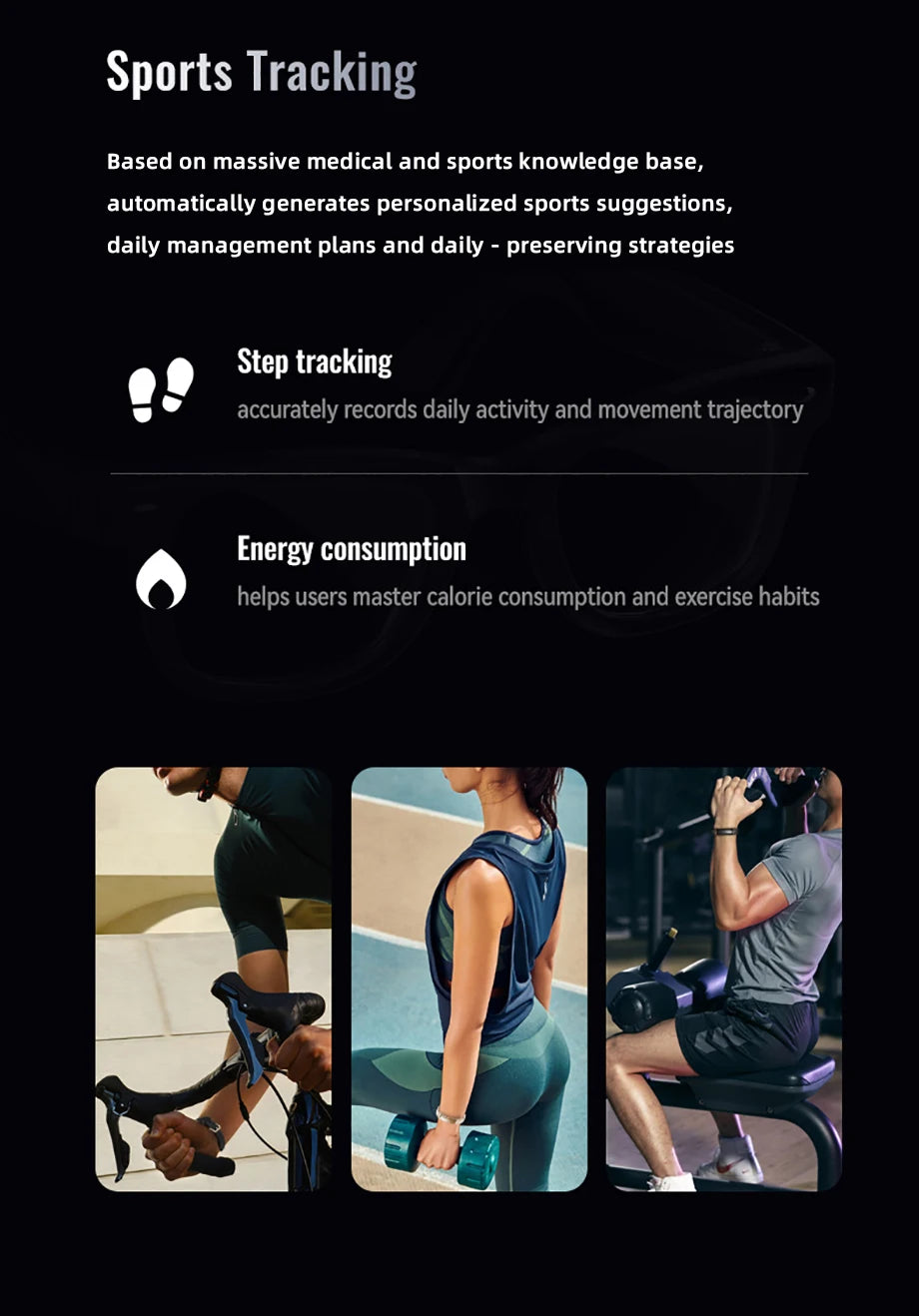 New Fashion Bluetooth Smart Bracelet Health Heart Rate Sleep Stress Monitoring
